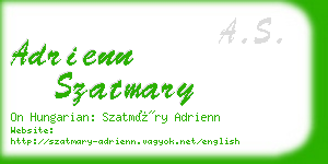 adrienn szatmary business card